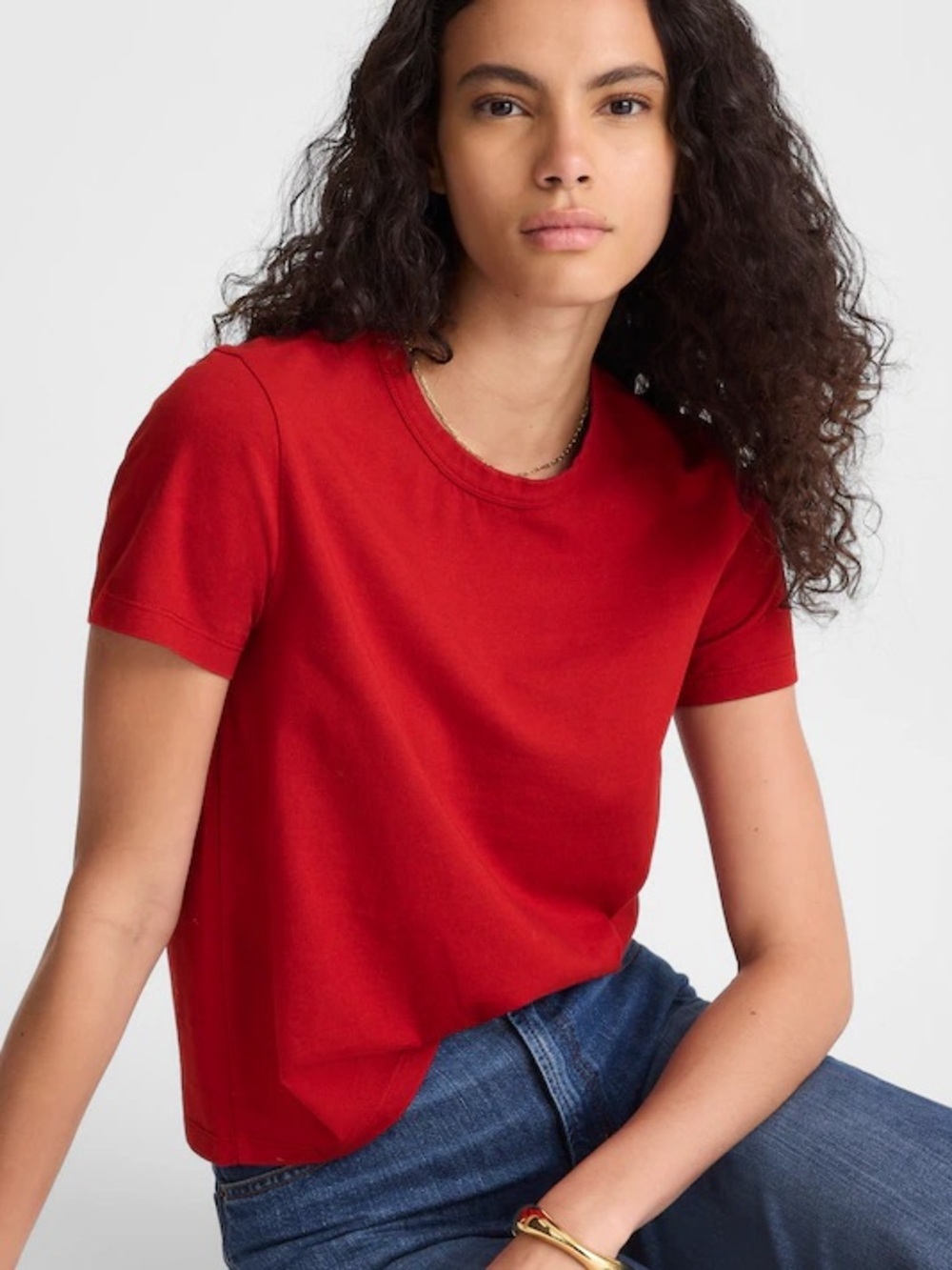Lauren Ralph Lauren Short Sleeve Red Crewneck Tee